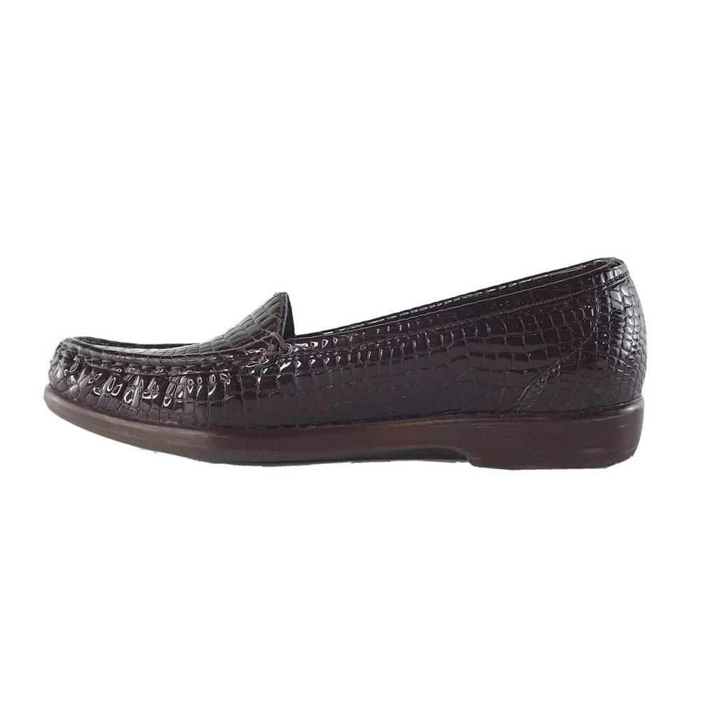 SAS Women's 6 1/2 S Tripad Simplify Moccasin Loafer Slip On Shoe Brown Croc‎ - Picture 3 of 12